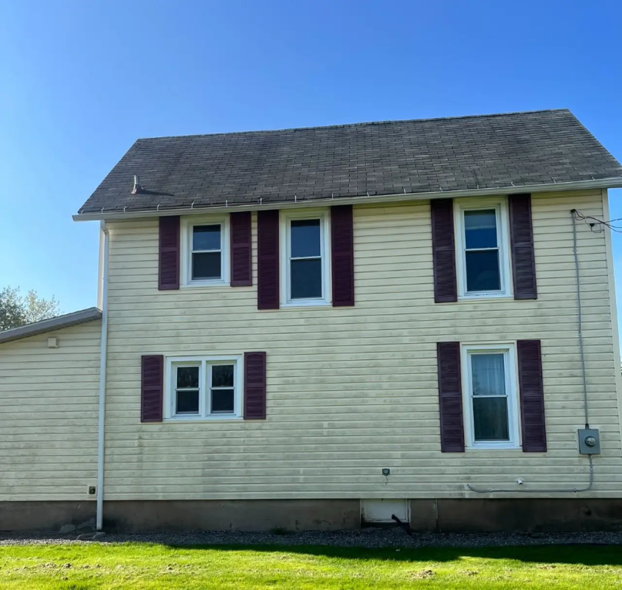 Power washing project before