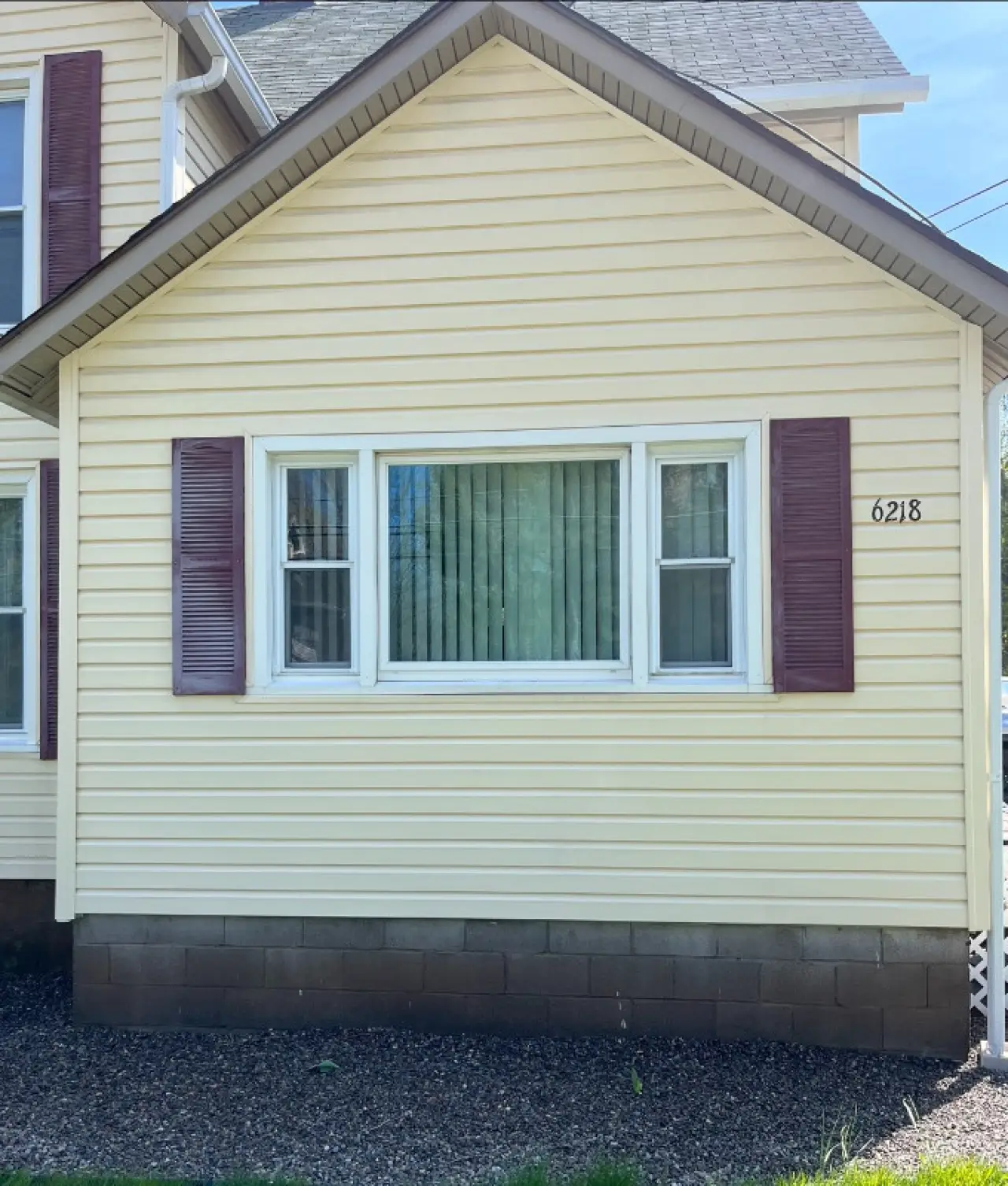 Power washing project after