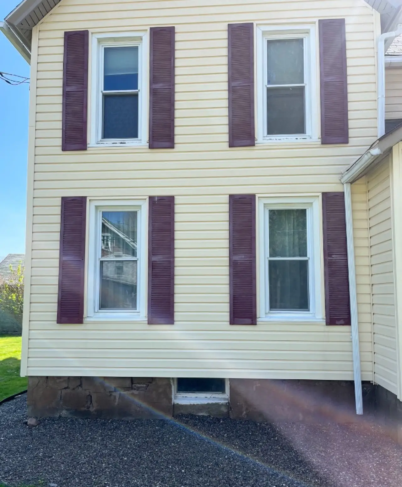 Power washing project after