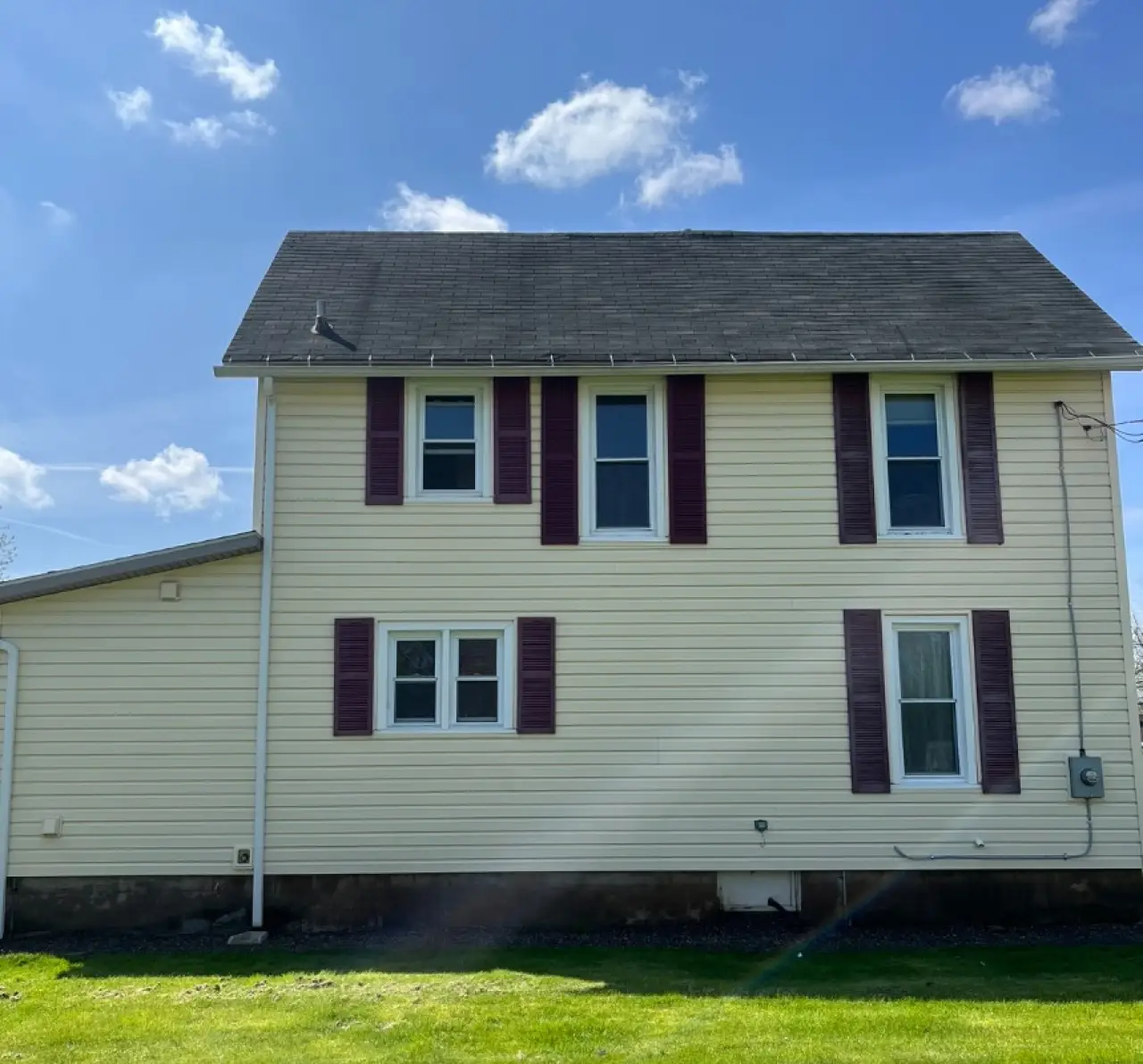 Power washing project after
