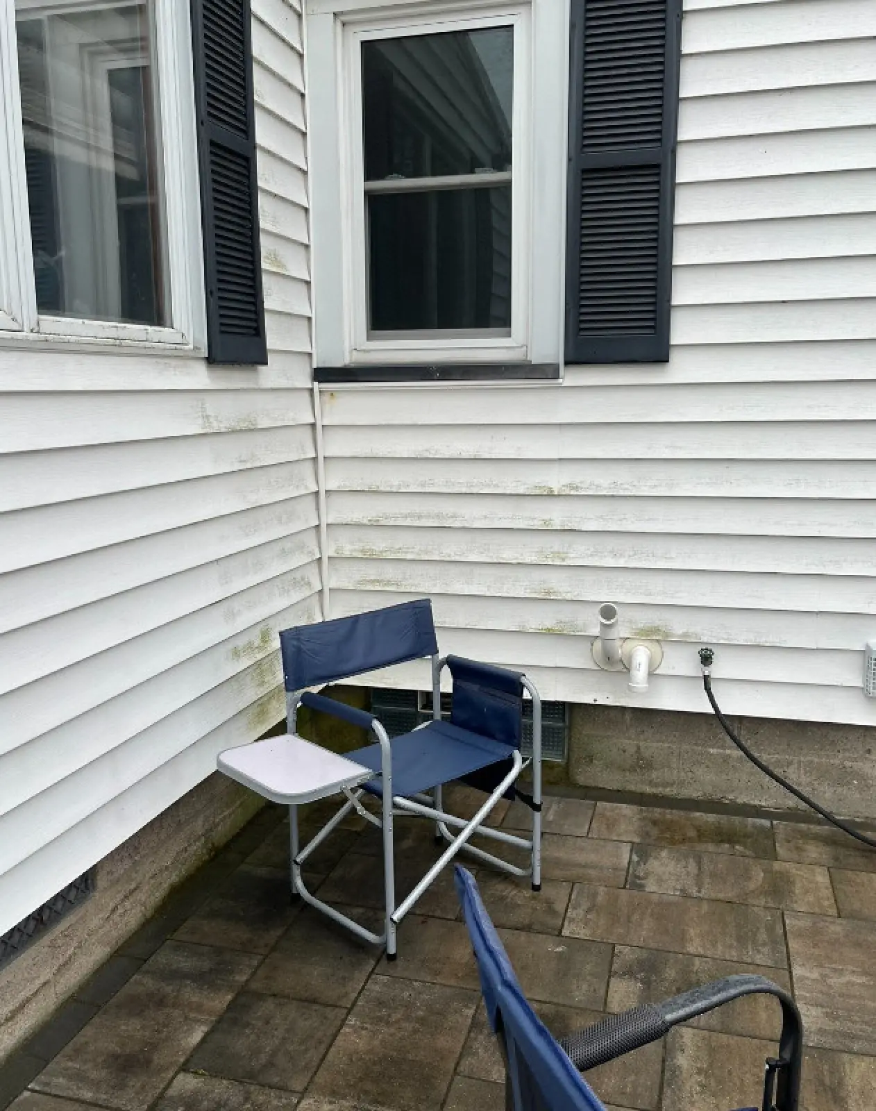 Power washing project before