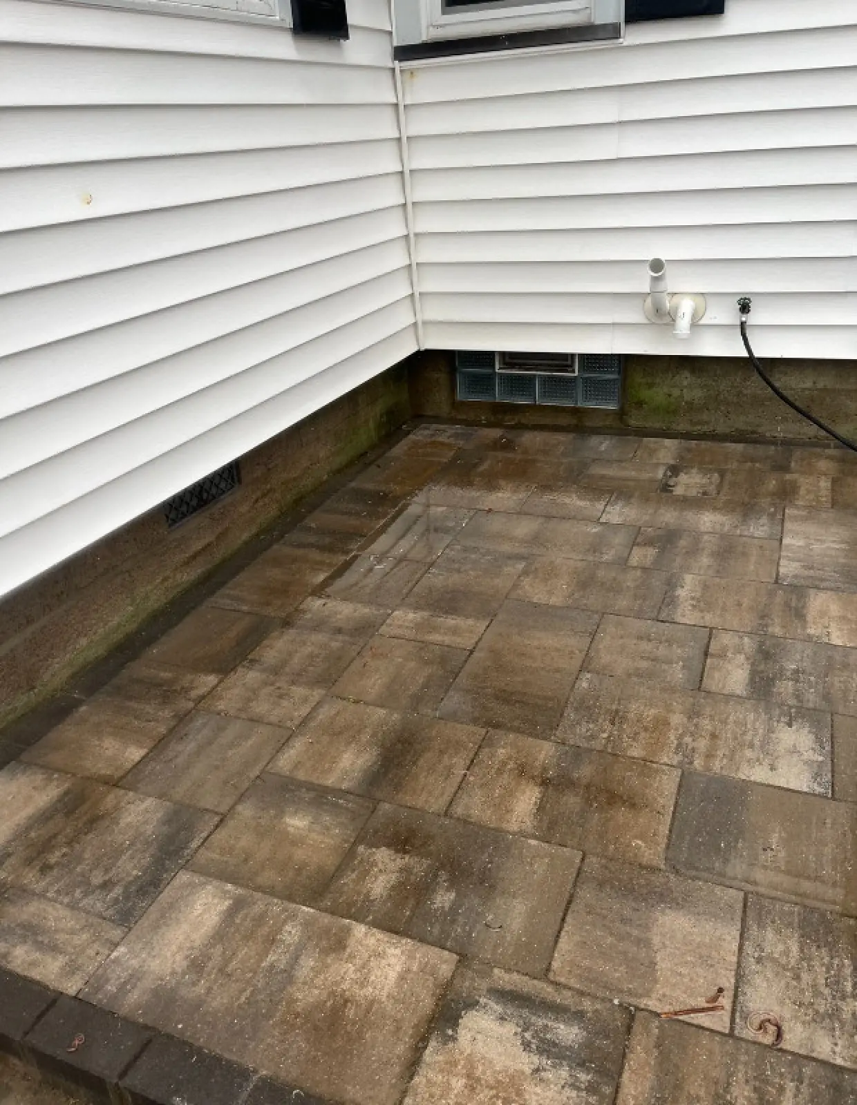 Power washing project after