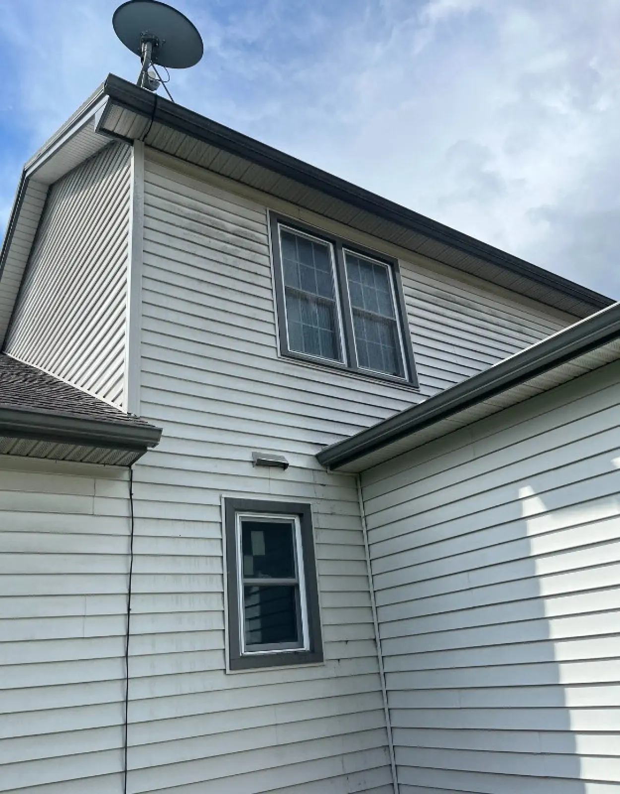 Power washing project before