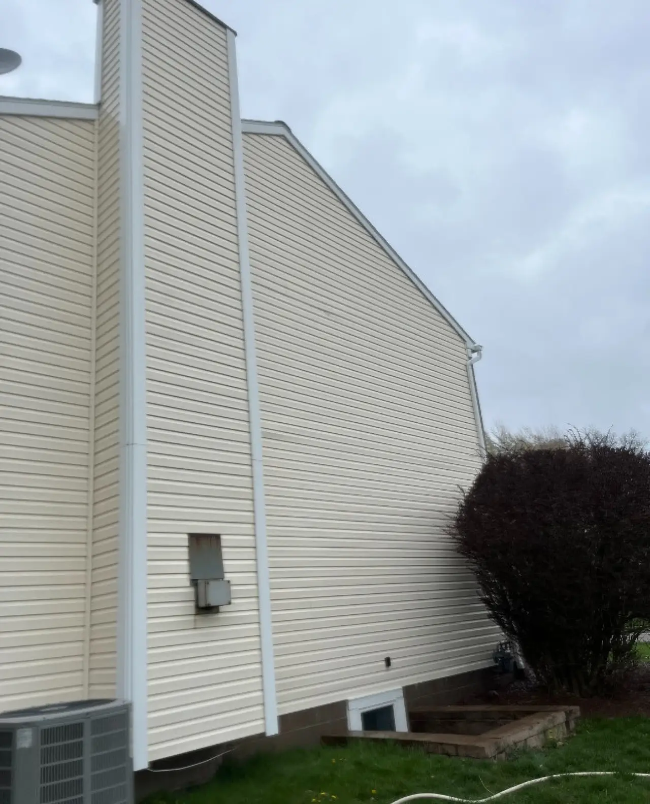 Power washing project after