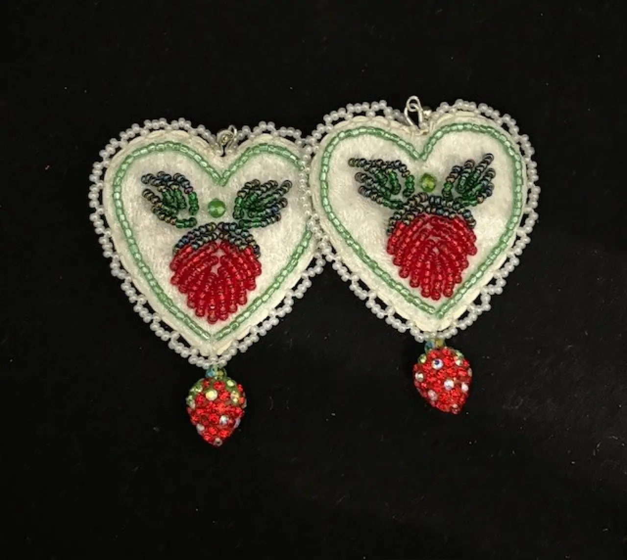 SB Strawberry Heart Earrings