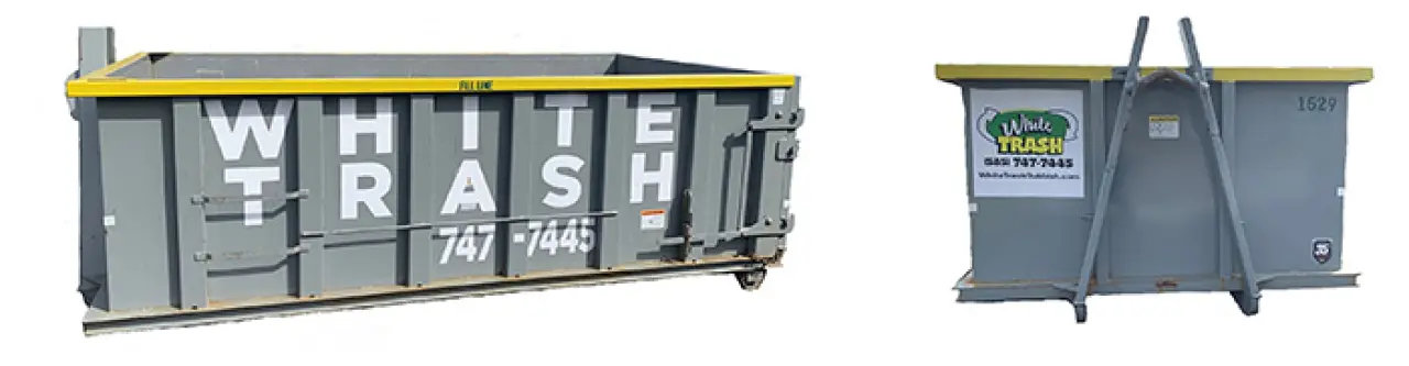 white trash disposal construction dumpster for rent