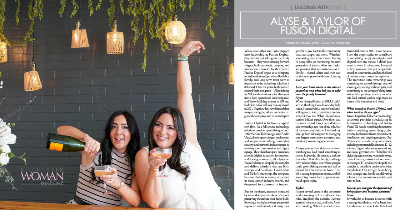 Fusion Digital Co-Presidents Honored in Rochester Woman Online Feature