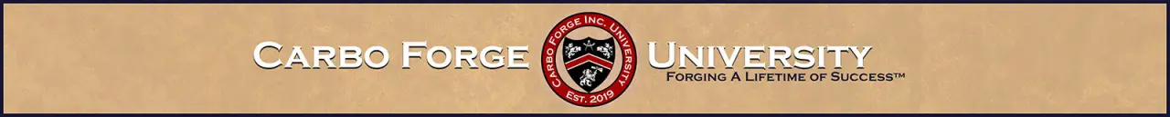 carbo forge university logo