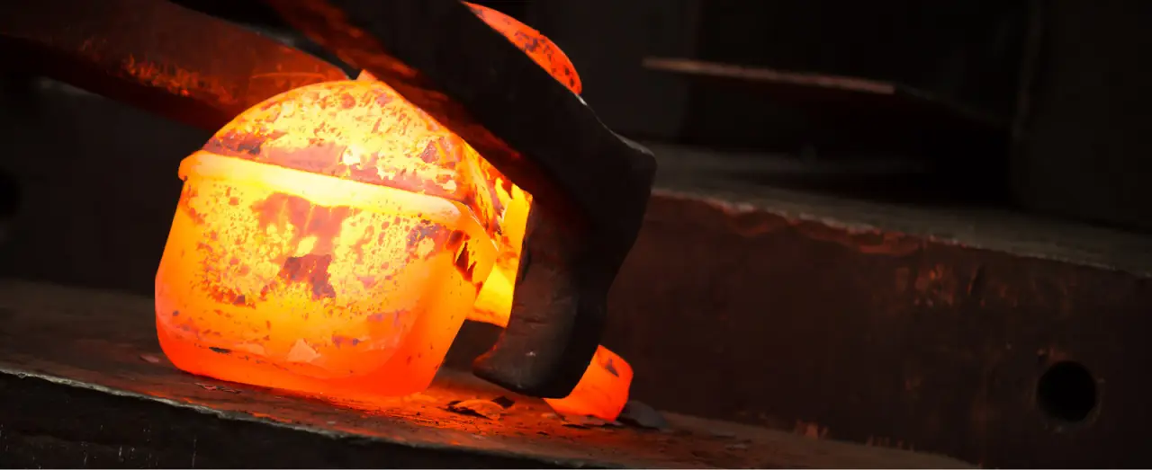 closed die forging with precision-shaped dies