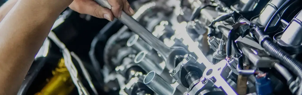 metal forging process with heated metal being shaped