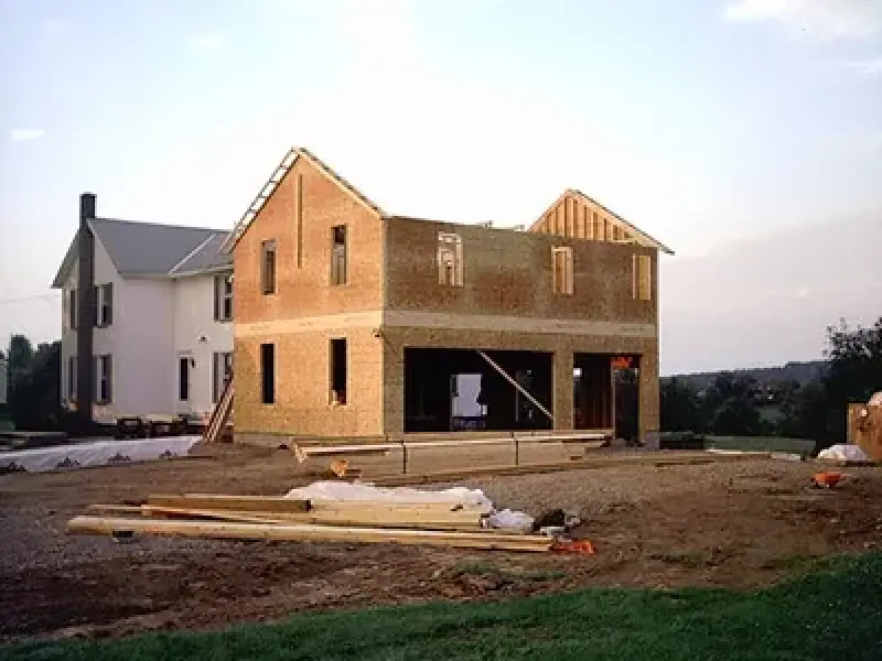 new home addition being constructed by american custom exteriors and interiors