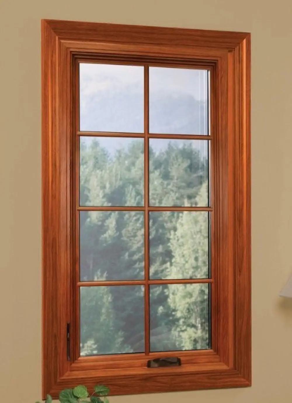 side hinge crank-out window