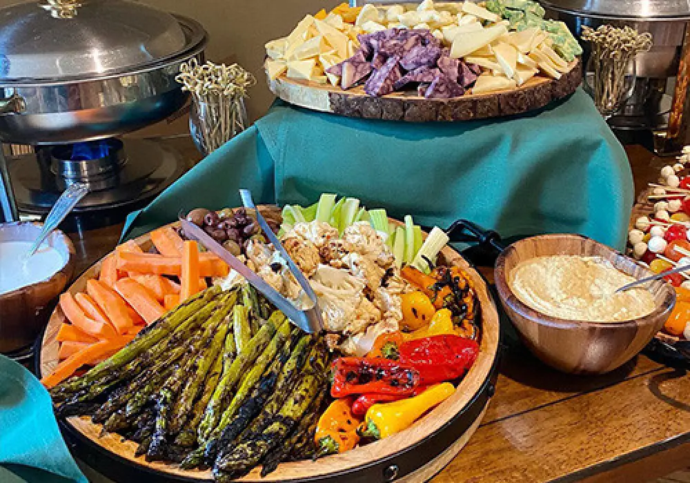 hors' d'oeuvres buffet at glendoveers