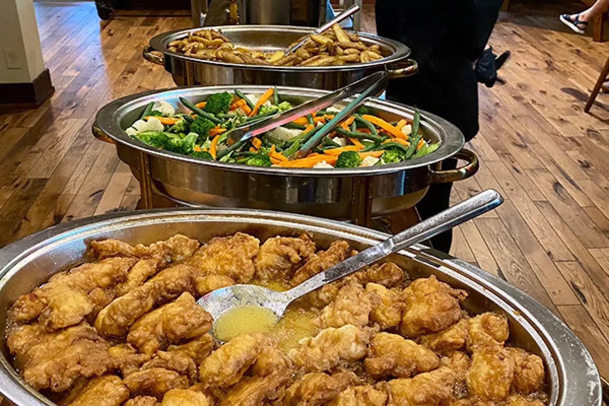 glendoveers dinner buffet chicken french mixed vegetables
