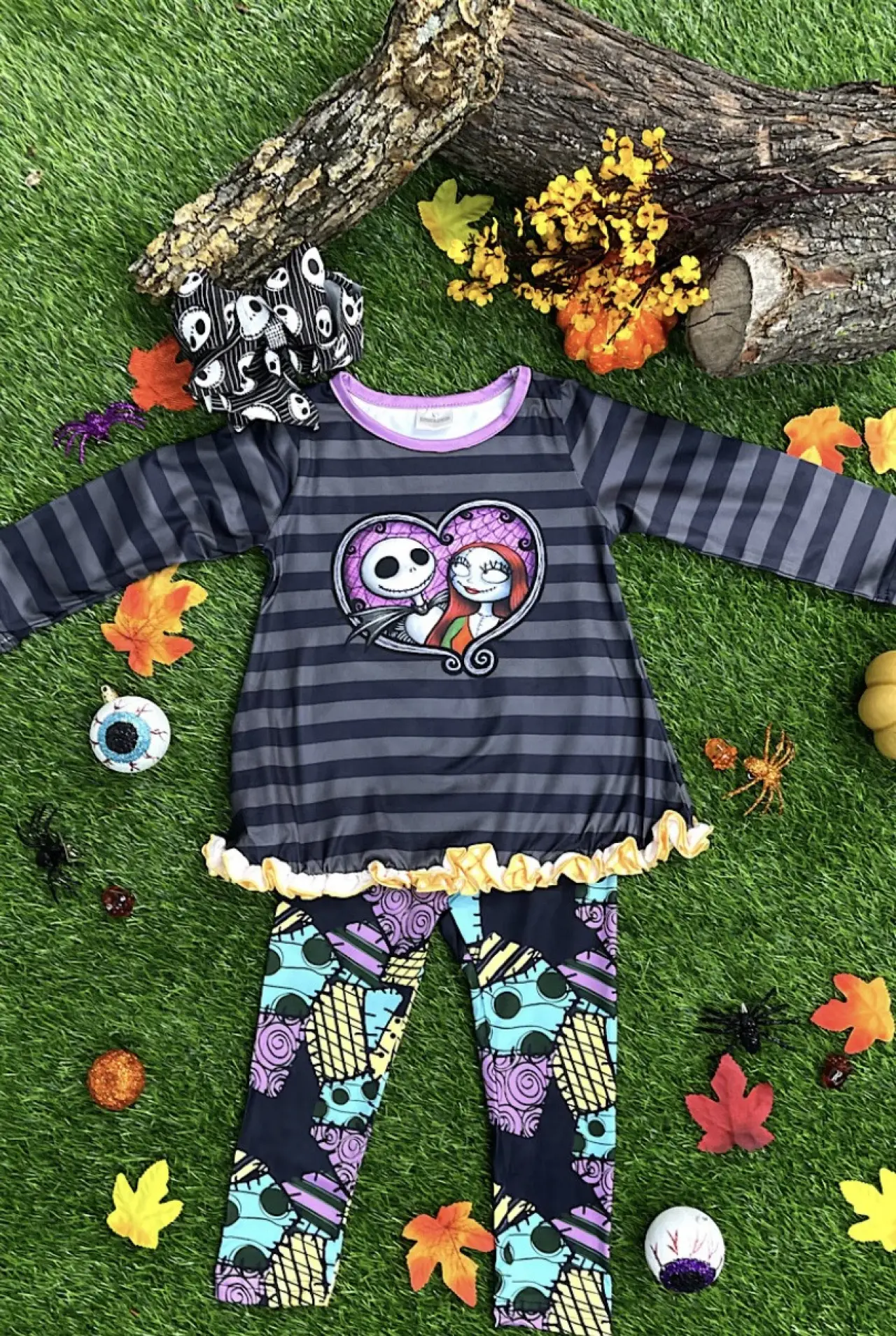 Jack and Sally skellington set