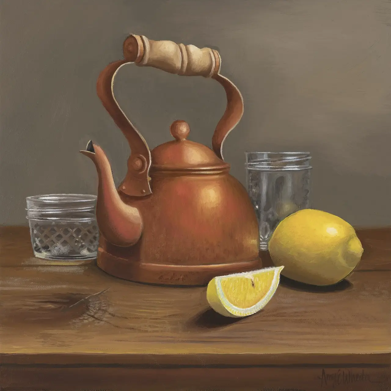 Jars, Kettle, Lemons