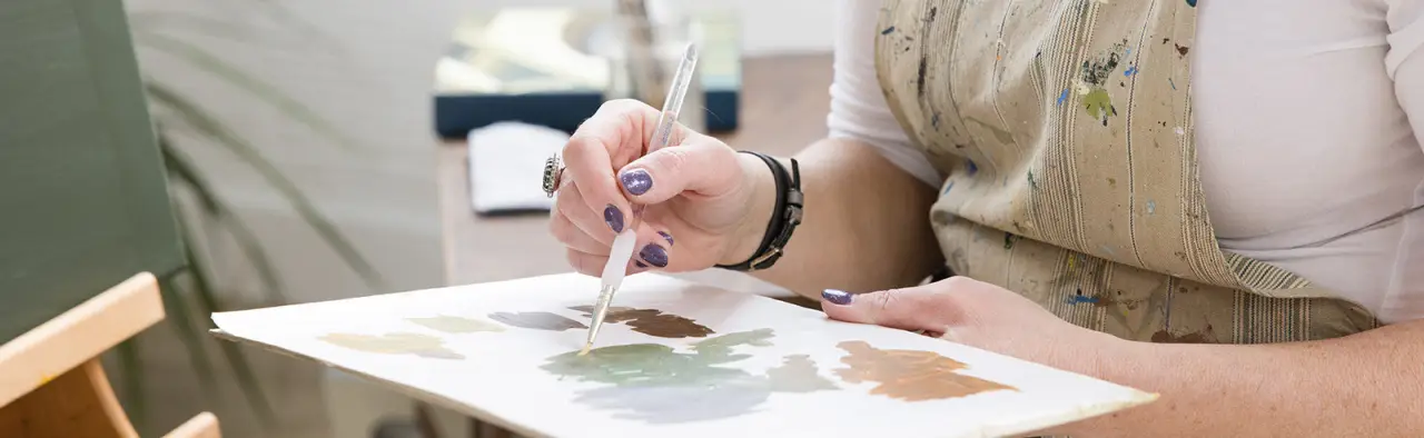 Closeup Painting