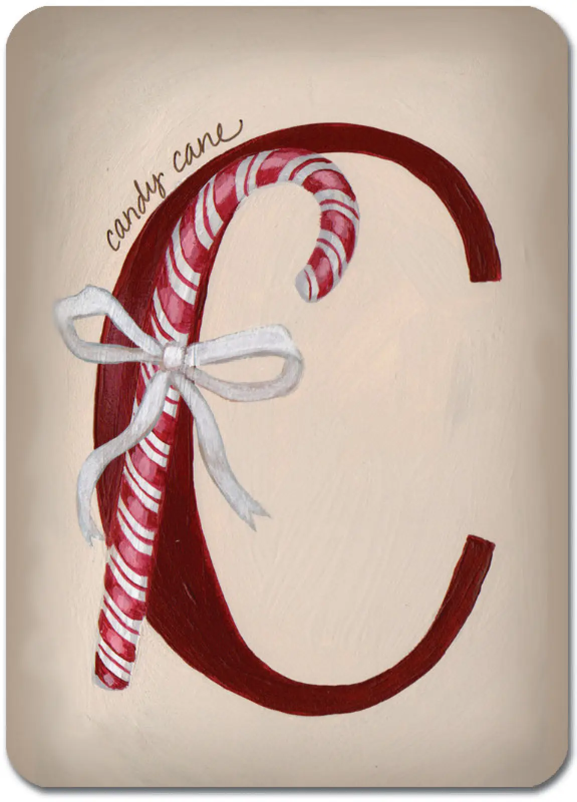 C is for Candy Cane