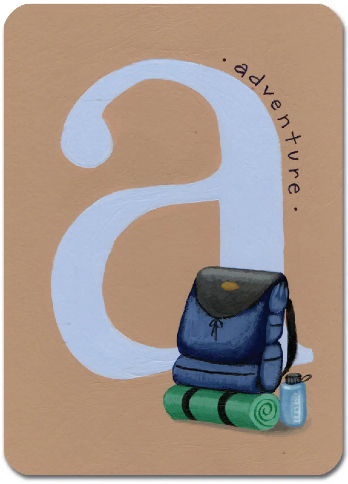 A is for Adventure (Blue)
