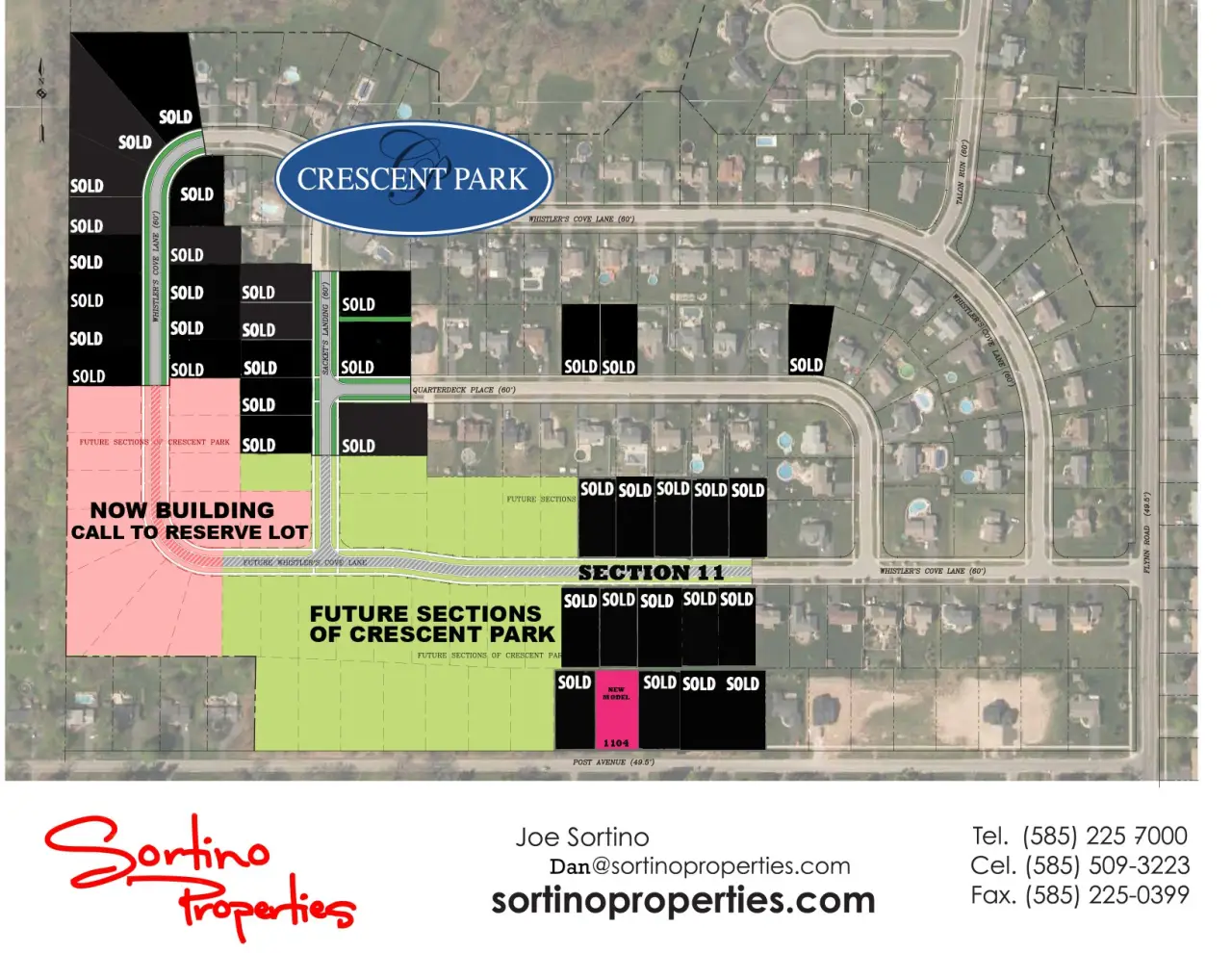 crescent park home site map