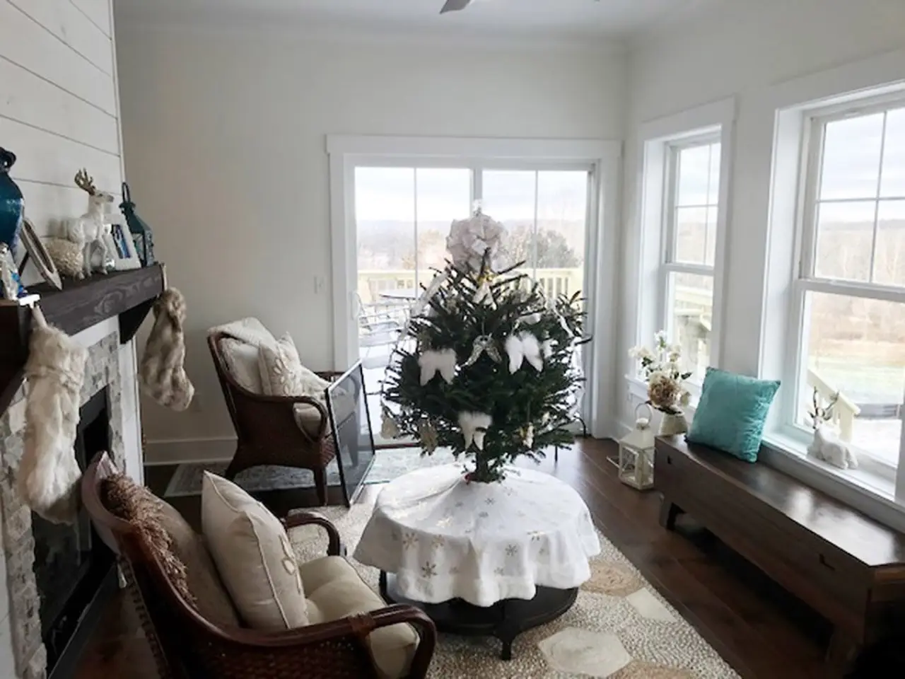 View from back room of custom built home by Sortino Properties in Livonia NY.