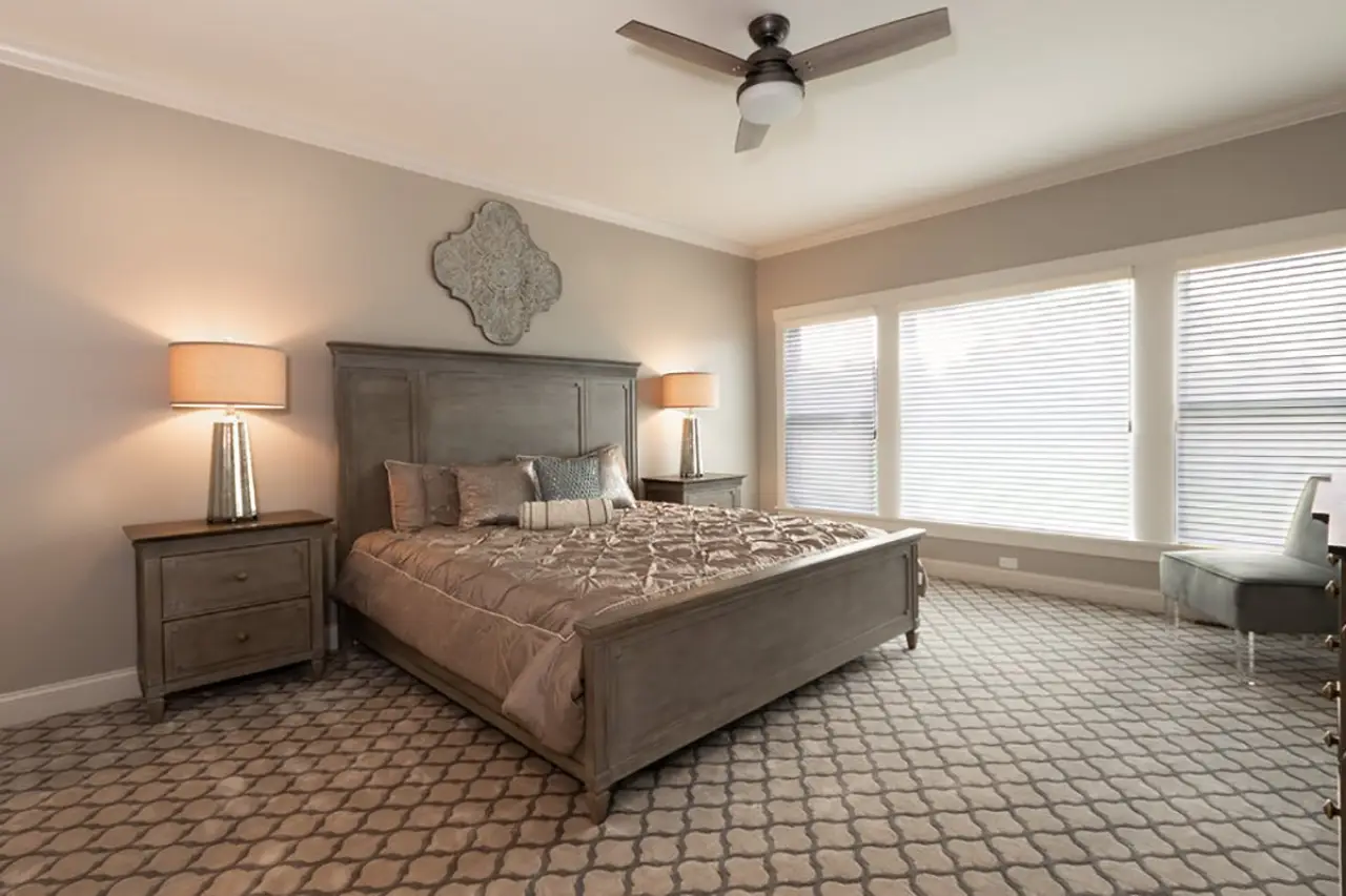 Stunning master suite of custom built home by Sortino Properties in Rochester NY.