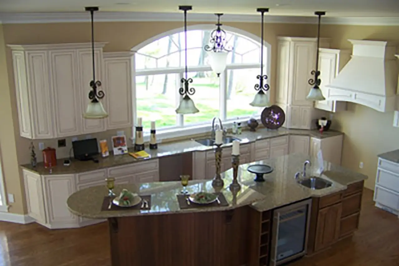 Gorgeous custom kitchen of a Sortino Properties built home in Webster, NY.
