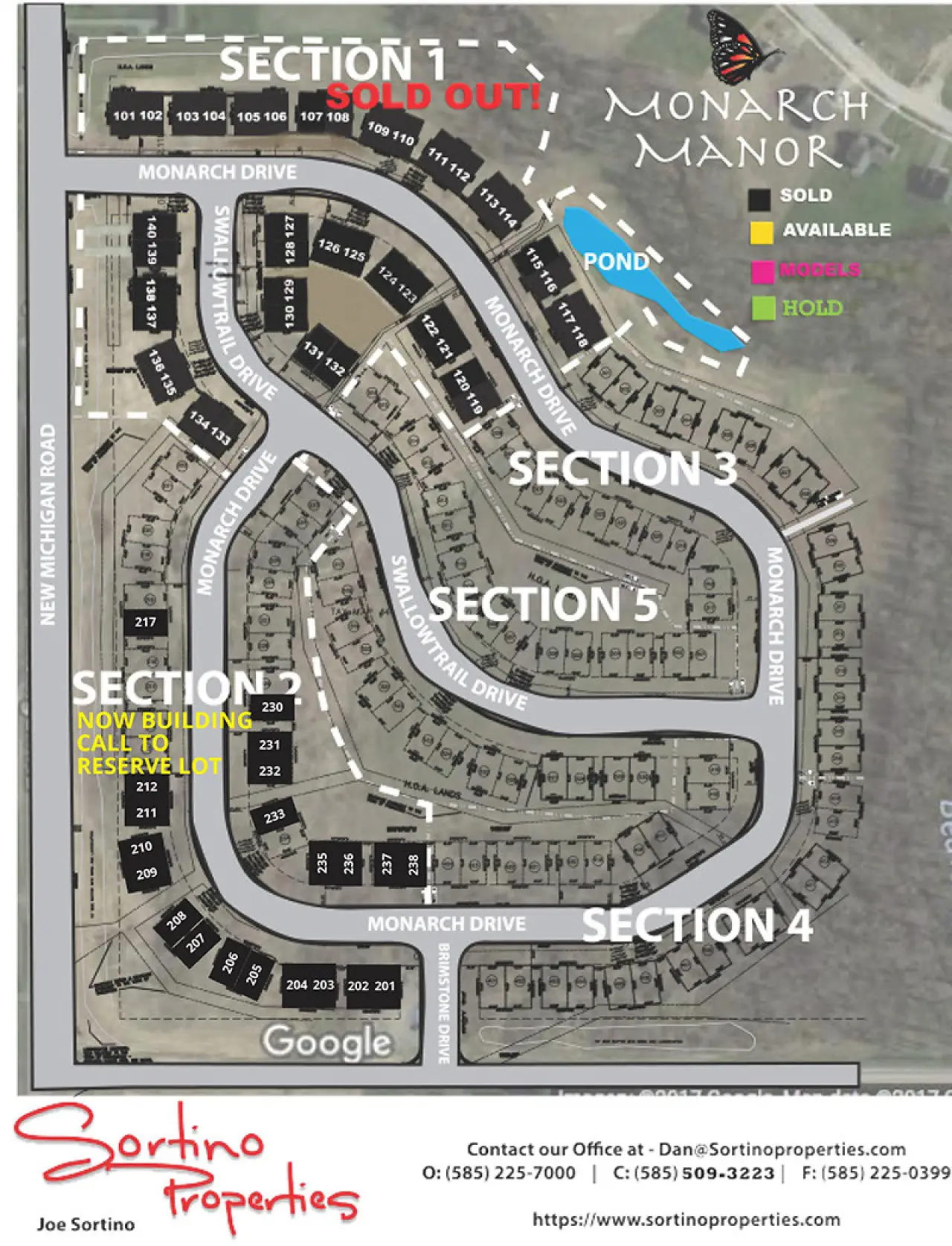 monarch manor home subdivision building lot map