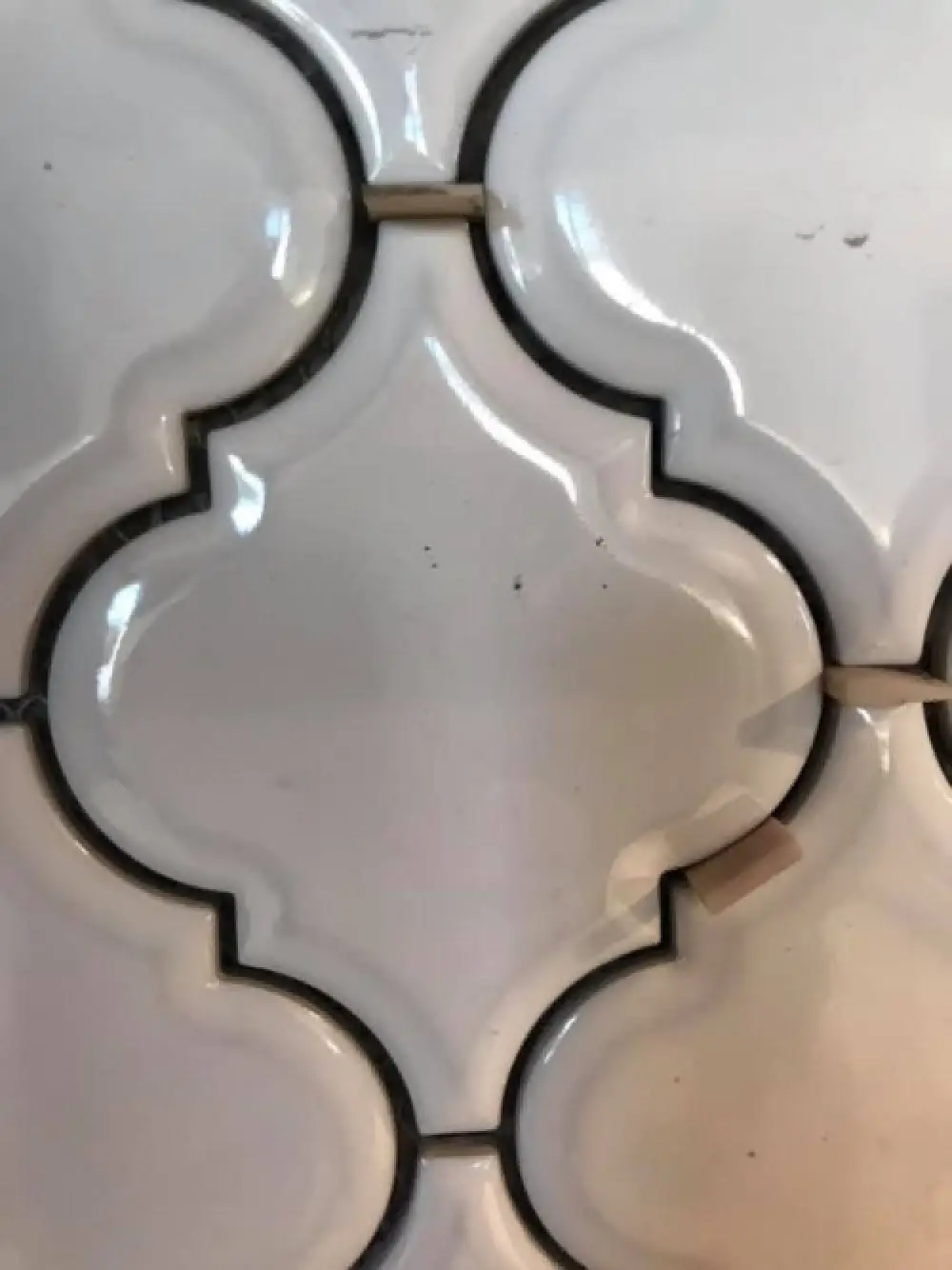 tile with spacers
