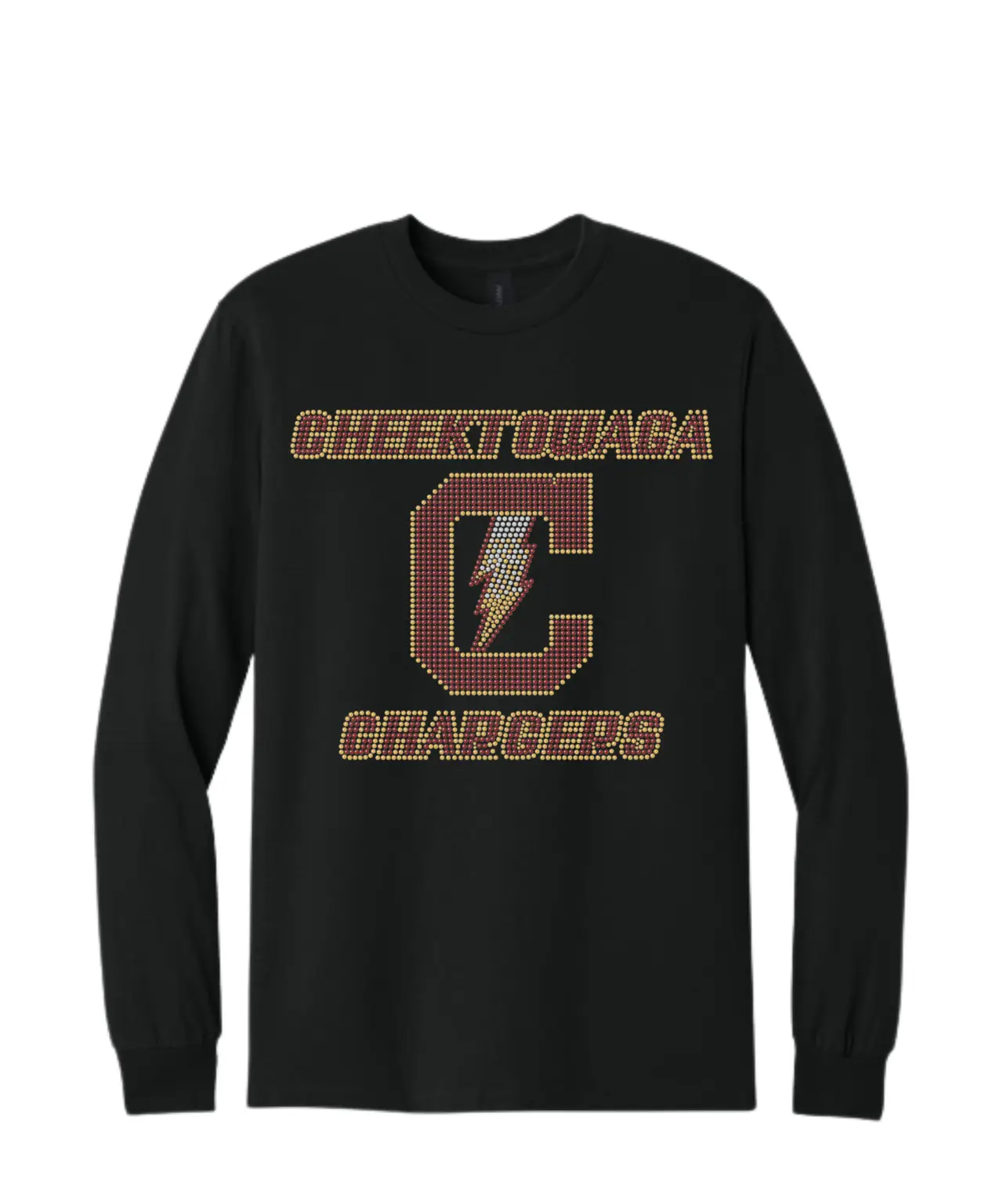 CHEEKTOWAGA CHARGERS BLING LONG SLEEVE TEE