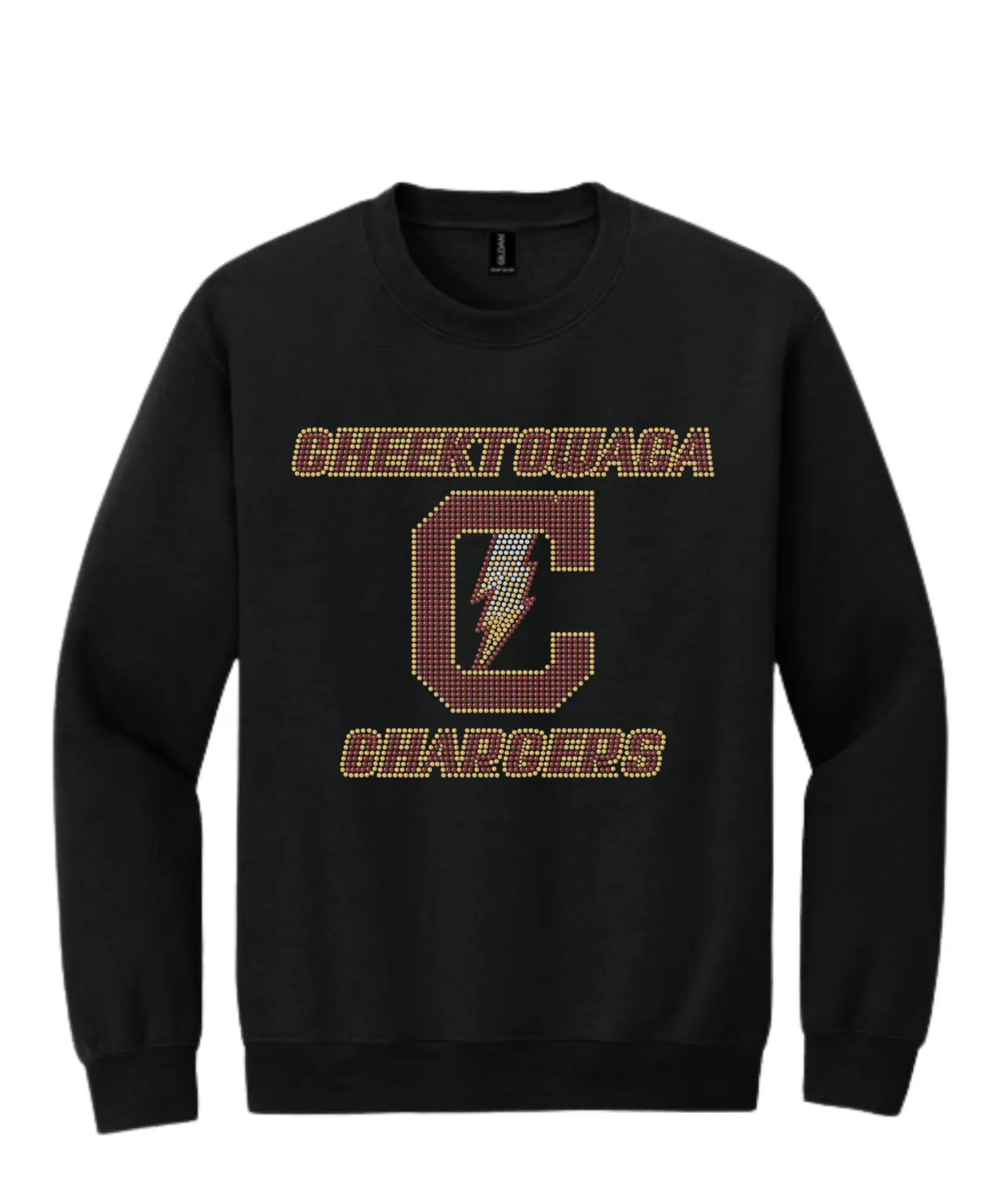 CHEEKTOWAGA CHARGERS BLING CREWNECK