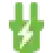 Green battery icon with a white lightning bolt in the center, indicating charging or power.