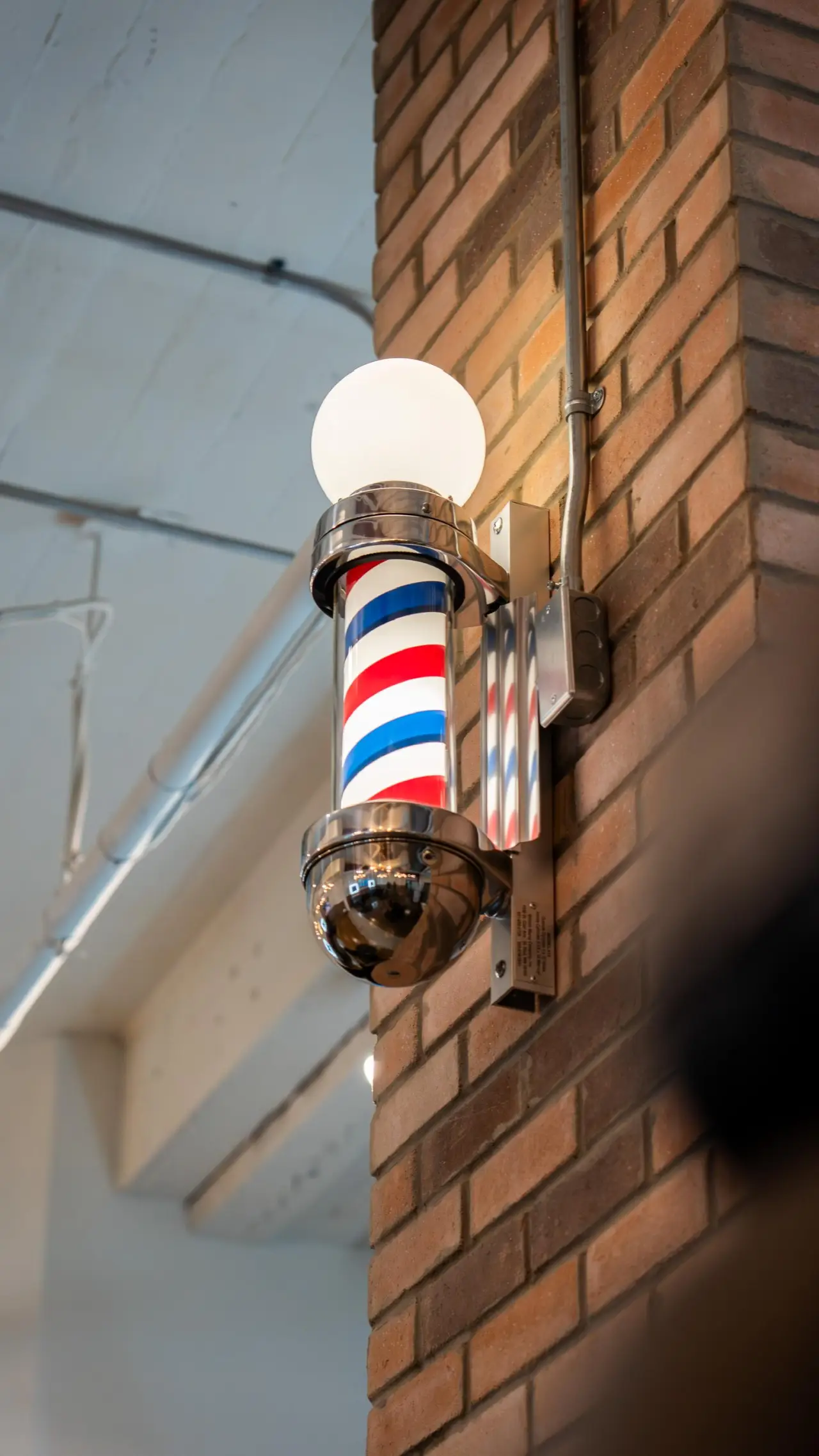 Barber at work
