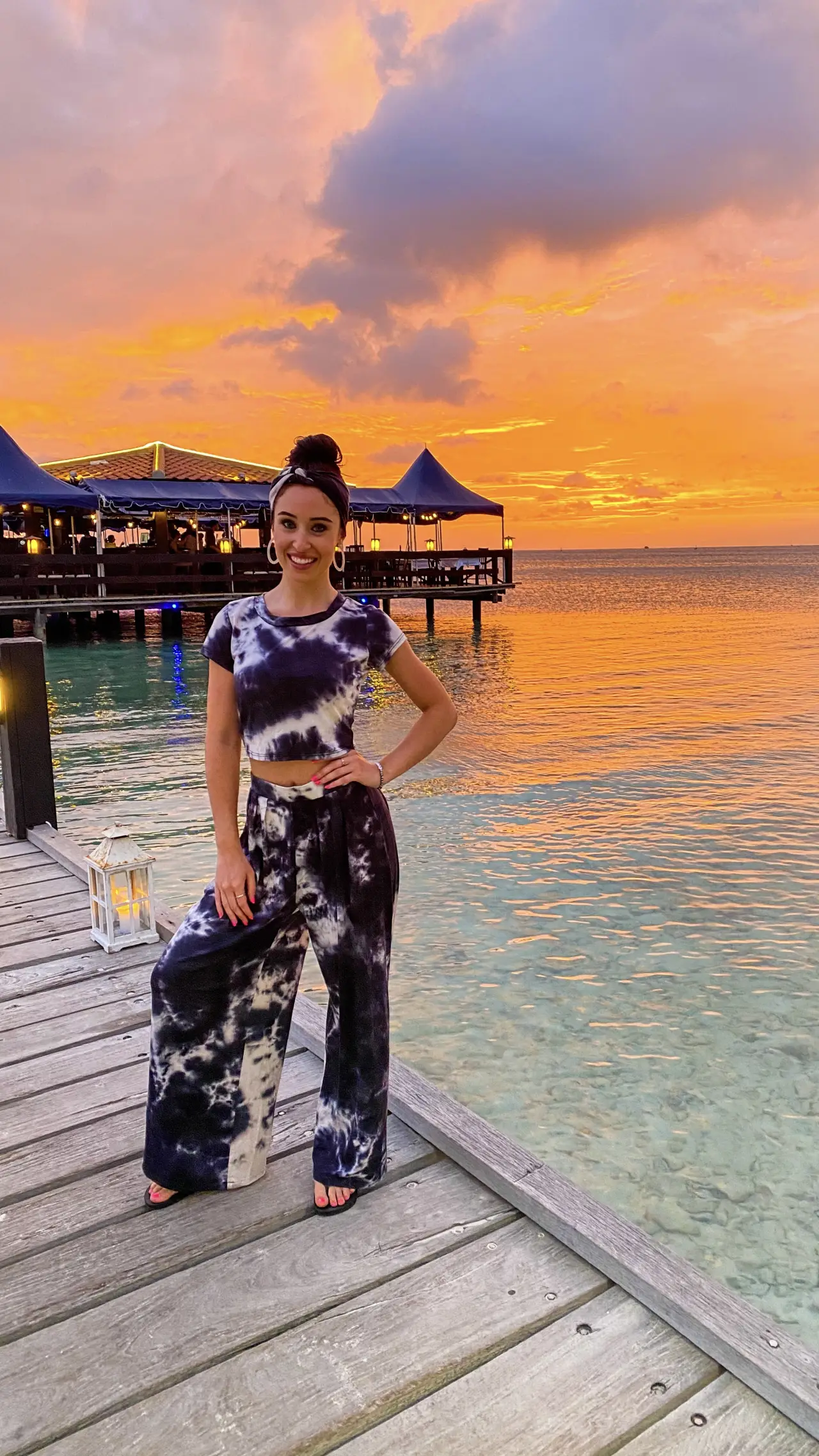 a person standing on a dock