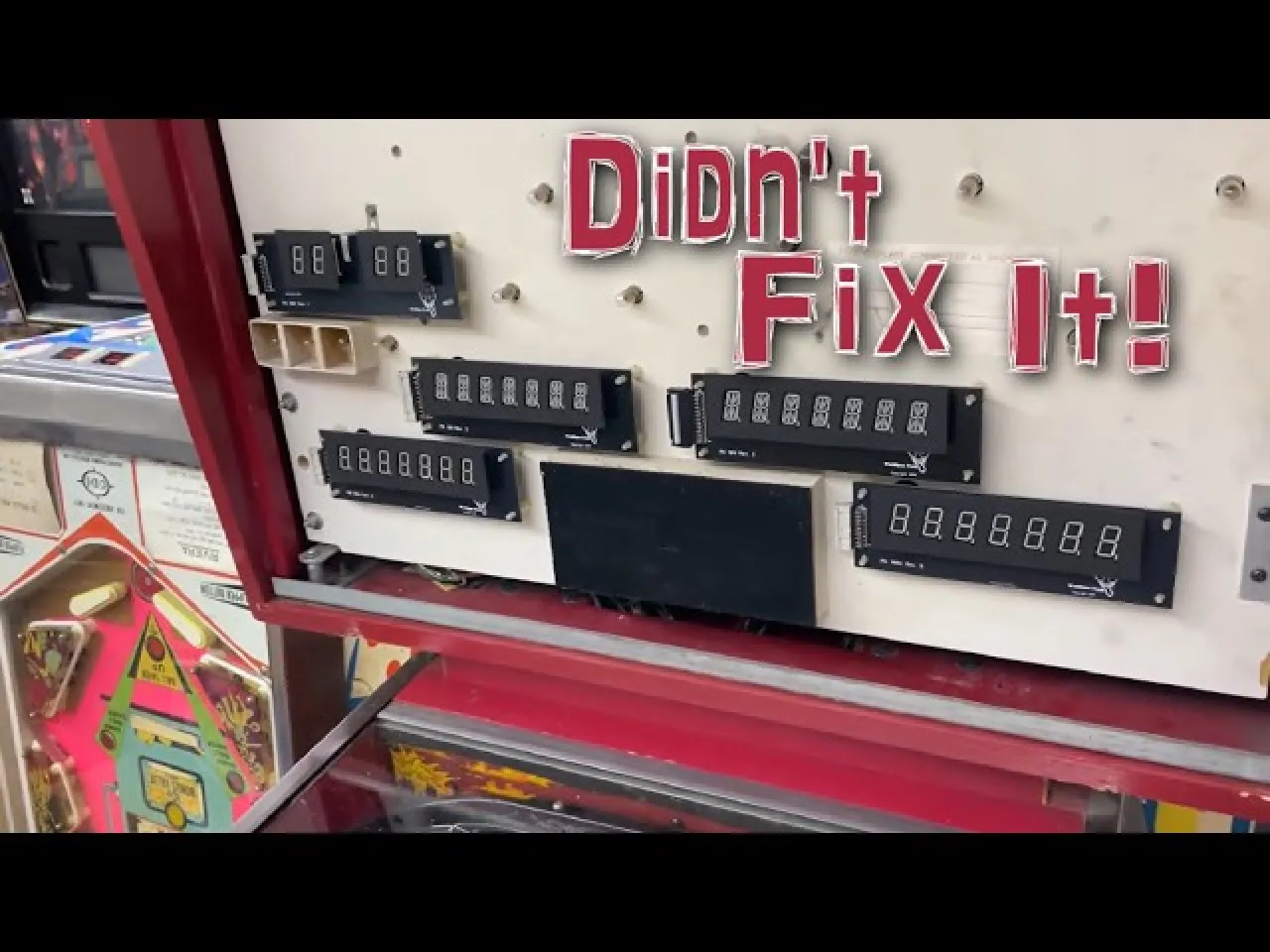 New LED Displays DID NOT FIX This Williams Road Kings Pinball Machine!!! video thumbnail