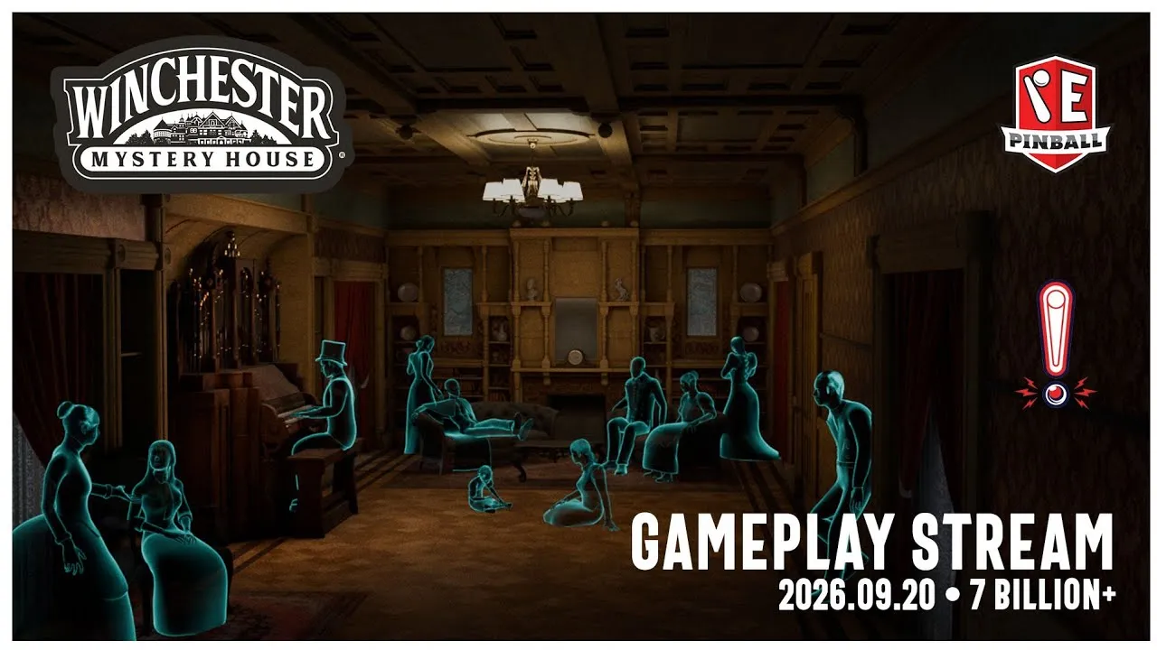 Winchester Mystery House Pinball Gameplay Stream - 2026.09.20 video thumbnail