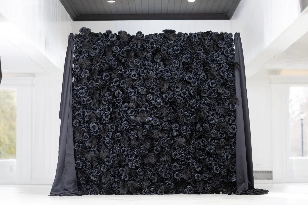 Midnight Bloom flower wall