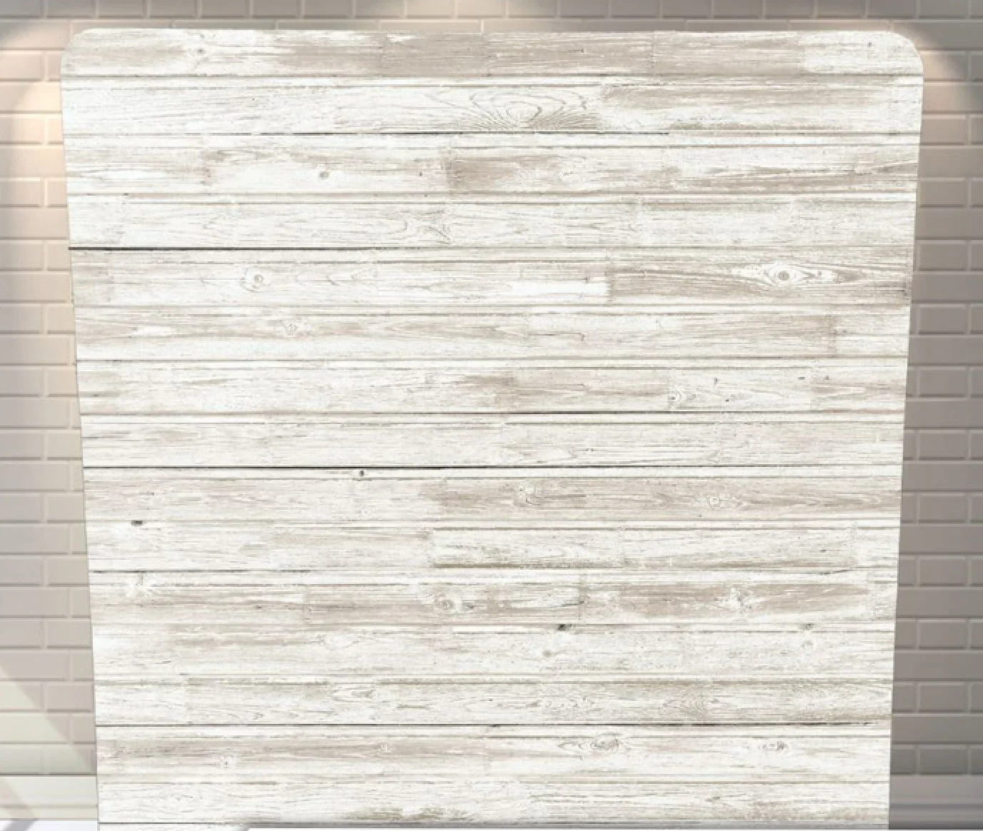 Antique White Wood premium tension fabric backdrop rental