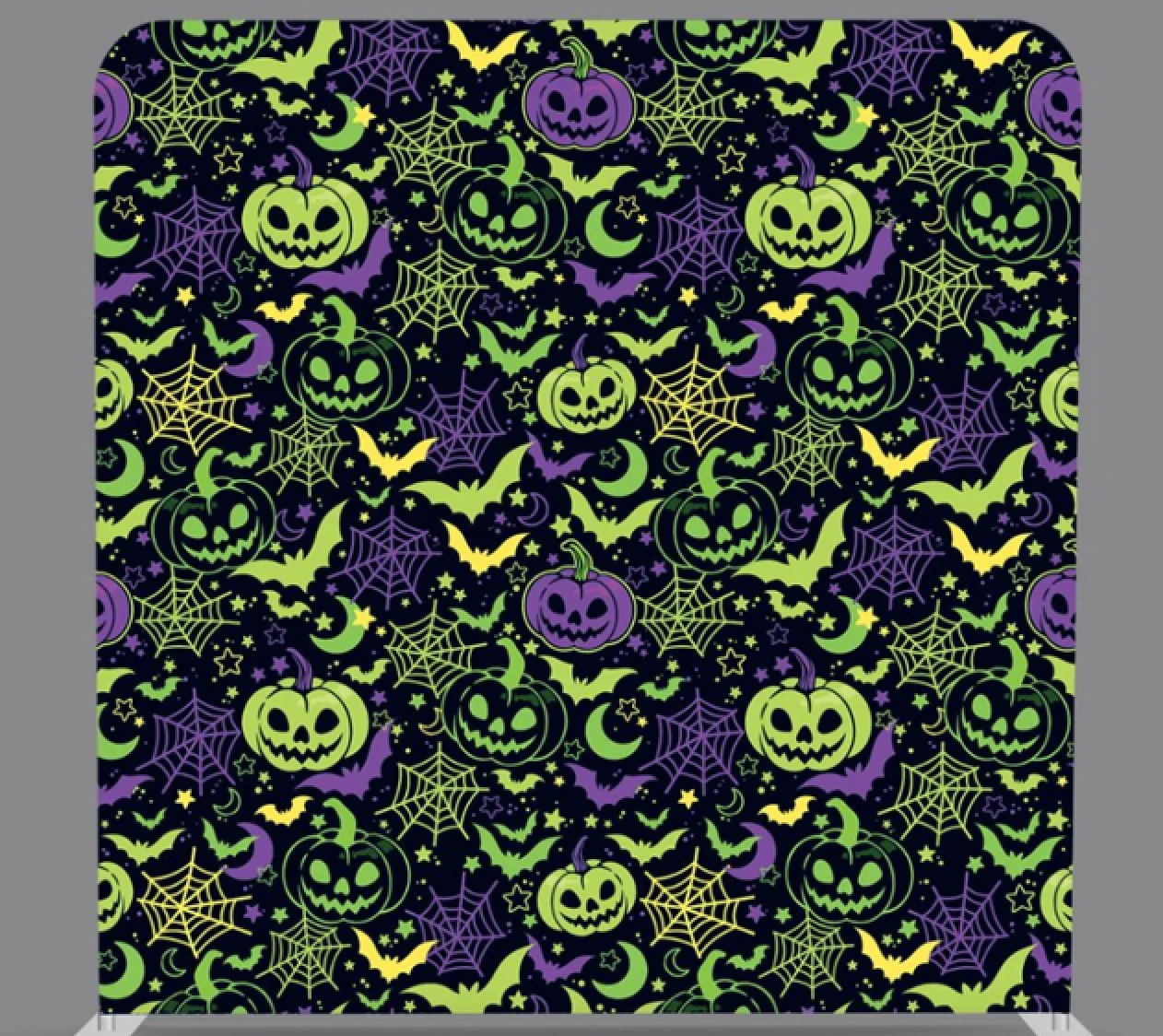 Halloween Glow Party premium tension fabric backdrop rental