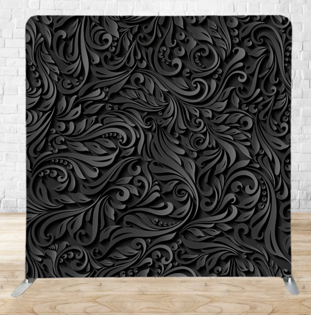 Victorian Luxe premium tension fabric backdrop rental