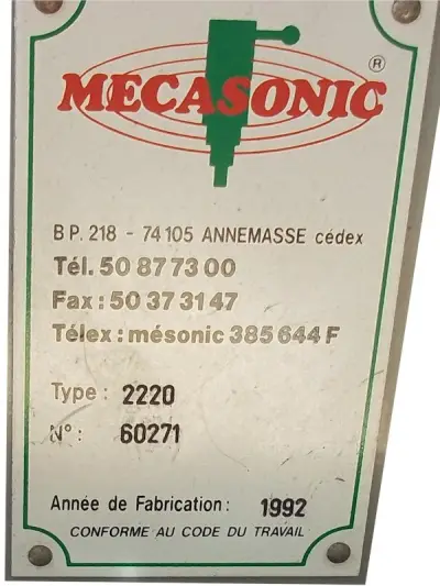 Mecasonic 2220 Ultrasonic Welder Repairs