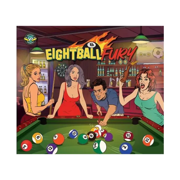 Eight Ball Fury Pinball playfield artwork preview