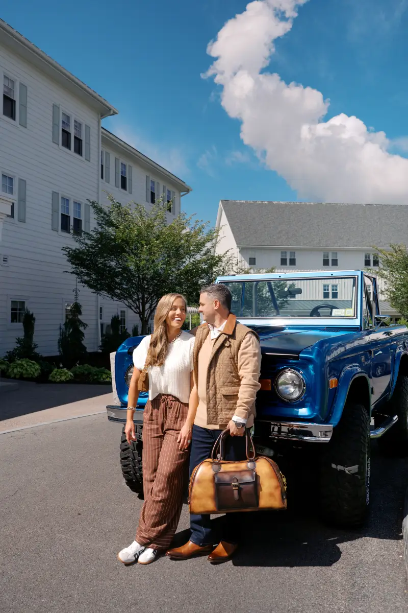 Elevated casual custom menswear by Adrian Jules for a day on Canandaigua Lake