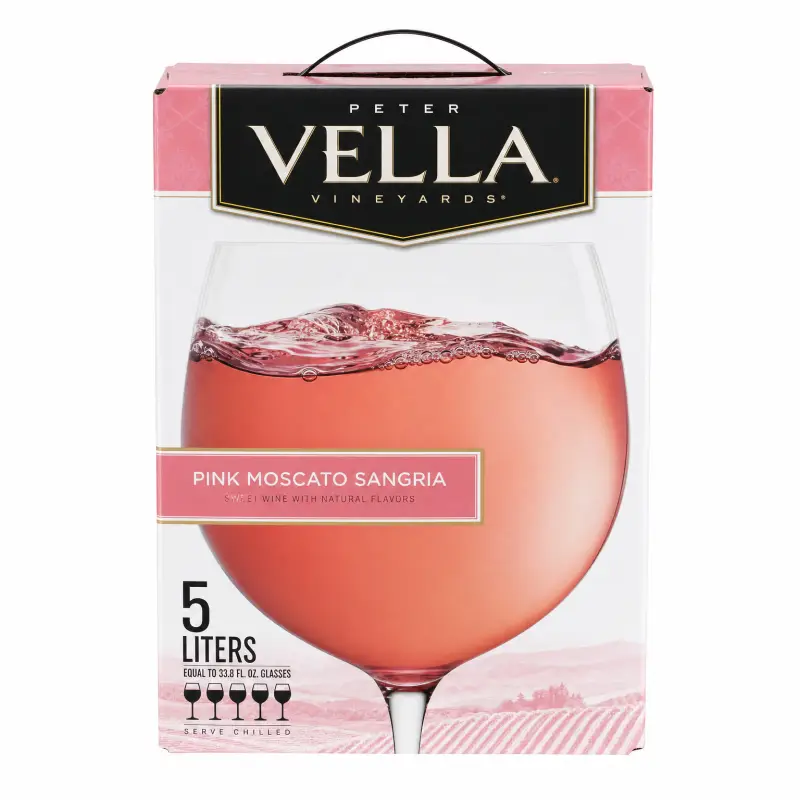Peter Vella Pink Moscato Sangria 5L