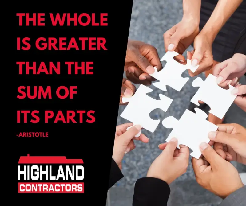 The Whole is Greater than the Sum of its parts – Aristotle