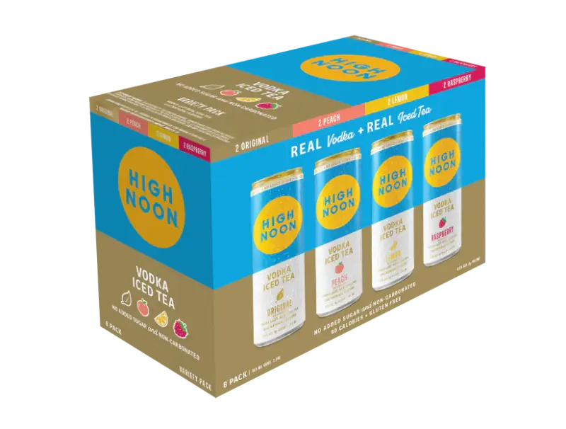 High Noon Vodka Iced Tea Variety Pack 8 Pack 355ml