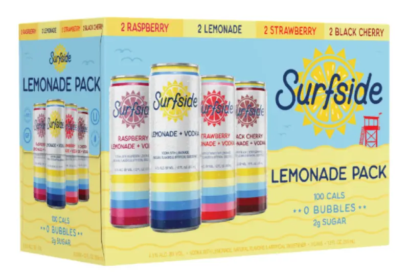 Surfside Strawberry Lemonade + Vodka 4 Pack 355ml Cans