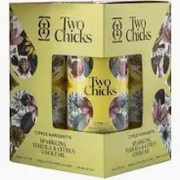 Two Chicks Citrus Tequila 4pk 355ml Cans