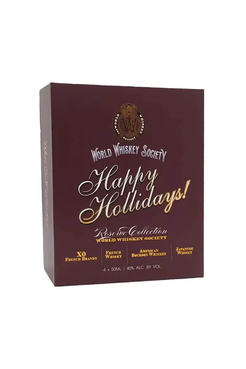 World Whiskey Society Xmas Reserve Collection 4 Pk