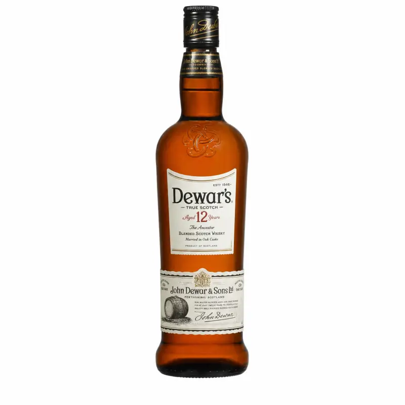 Dewar's 12 Year Old Blended Scotch Whisky 750ml